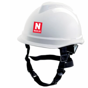 CASQUE MONTEUR BLANC V-GARD 520 JUGULAIRE 4 POINTS - MSA...