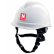 CASQUE MONTEUR BLANC V-GARD 520 JUGULAIRE 4 POINTS - MSA + ETIQUETTE "NICOLLIN" POUR CASQUE