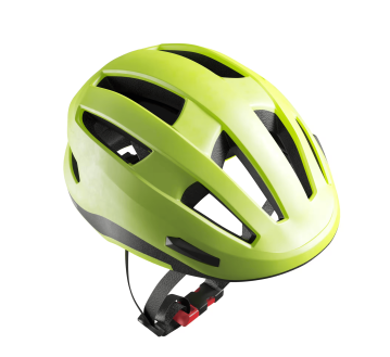 CASQUE VELO VILLE 500 JAUNE - DECATHLON