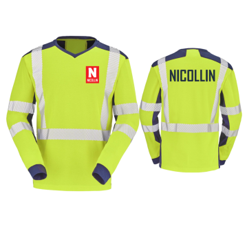 TEE-SHIRT HV JAUNE CHERGUI MANCHES LONGUES...