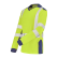 TEE-SHIRT HV JAUNE CHERGUI MANCHES LONGUES COEUR + DOS "NICOLLIN"