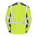 TEE-SHIRT HV JAUNE CHERGUI MANCHES LONGUES COEUR + DOS "NICOLLIN"