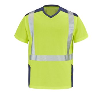 TEE-SHIRT HV JAUNE GHARBI 9T84 M.COURTES COEUR...
