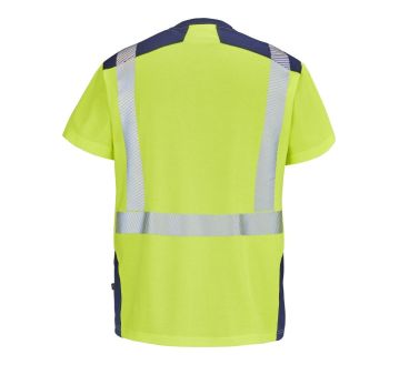 TEE-SHIRT HV JAUNE GHARBI 9T84 M.COURTES COEUR...