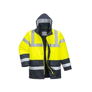 PARKA SIGNALISATION JAUNE/MARINE S466 COEUR + DOS "NICOLLIN" 2