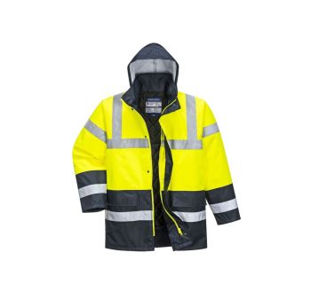 PARKA SIGNALISATION JAUNE/MARINE S466 COEUR +...