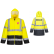 VESTE PLUIE HV PU JAUNE/MARINE H443 COEUR + DOS "NICOLLIN"