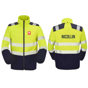 SOFTSHELL HV JAUNE OURAL 9S05 MANCHES AMOVIBLES COEUR +...