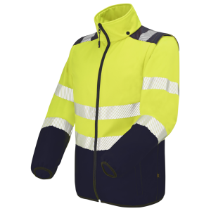 SOFTSHELL HV JAUNE OURAL 9S05 MANCHES AMOVIBLES COEUR +... 2