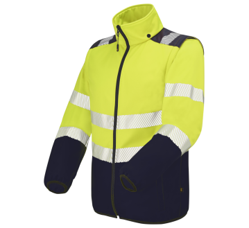 SOFTSHELL HV JAUNE OURAL 9S05 MANCHES AMOVIBLES...