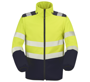 SOFTSHELL HV JAUNE OURAL 9S05 MANCHES AMOVIBLES...
