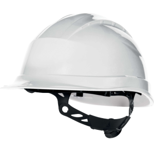 CASQUE DE CHANTIER BLANC QUARTZ UP 3 CREMAILLERE - DELTAPLUS