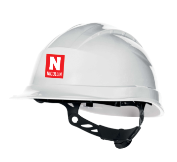 Casque de chantier QUARTZ UP III - DELTAPLUS + ETIQUETTE "NICOLLIN" POUR CASQUE