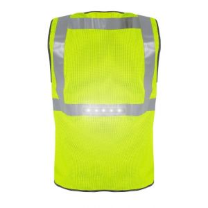 GILET SAFARI LED JAUNE  - T2S 2